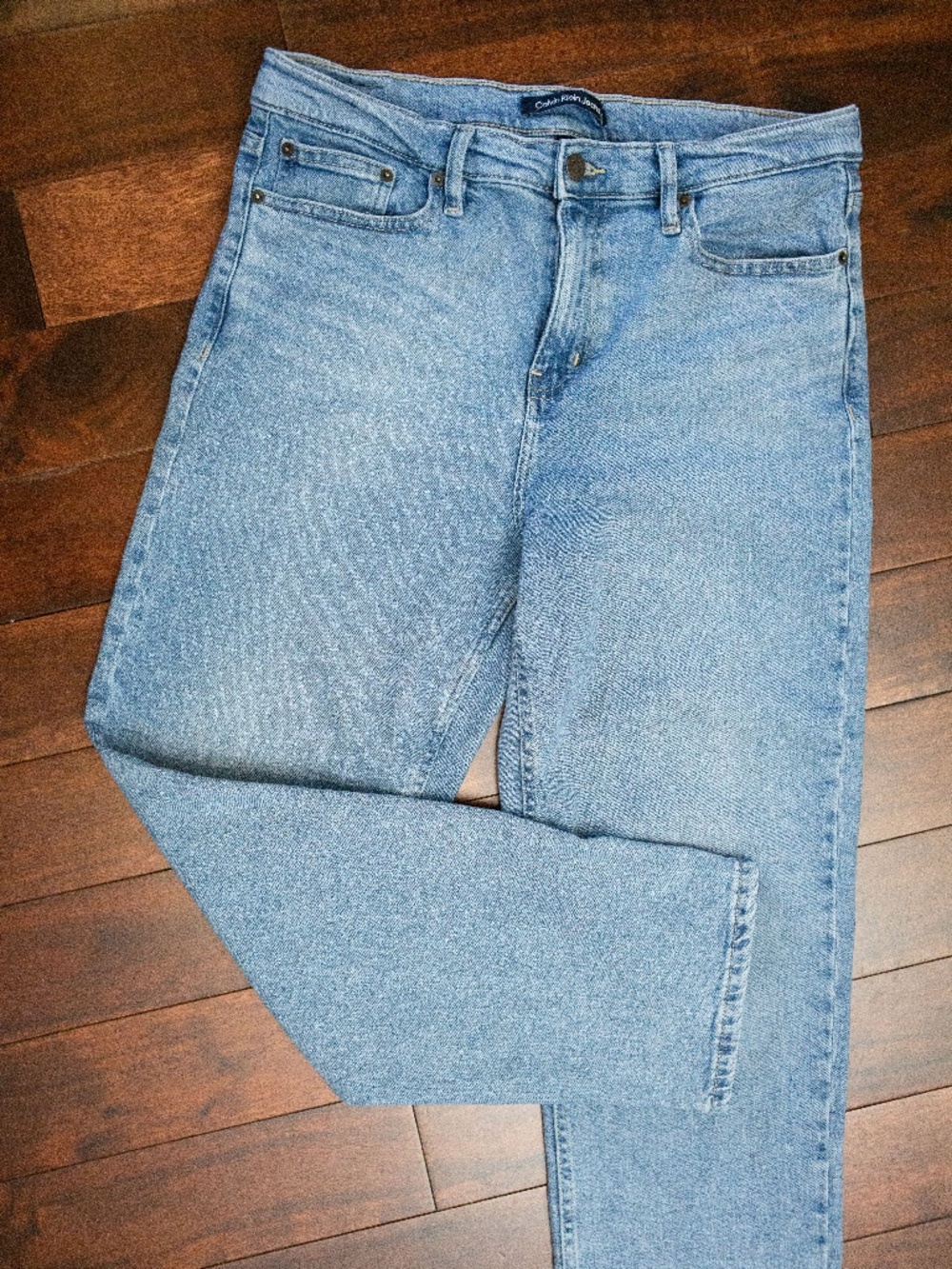 Calvin Klein Womens Jeans S10 99% cotton High-rise straight-leg fit